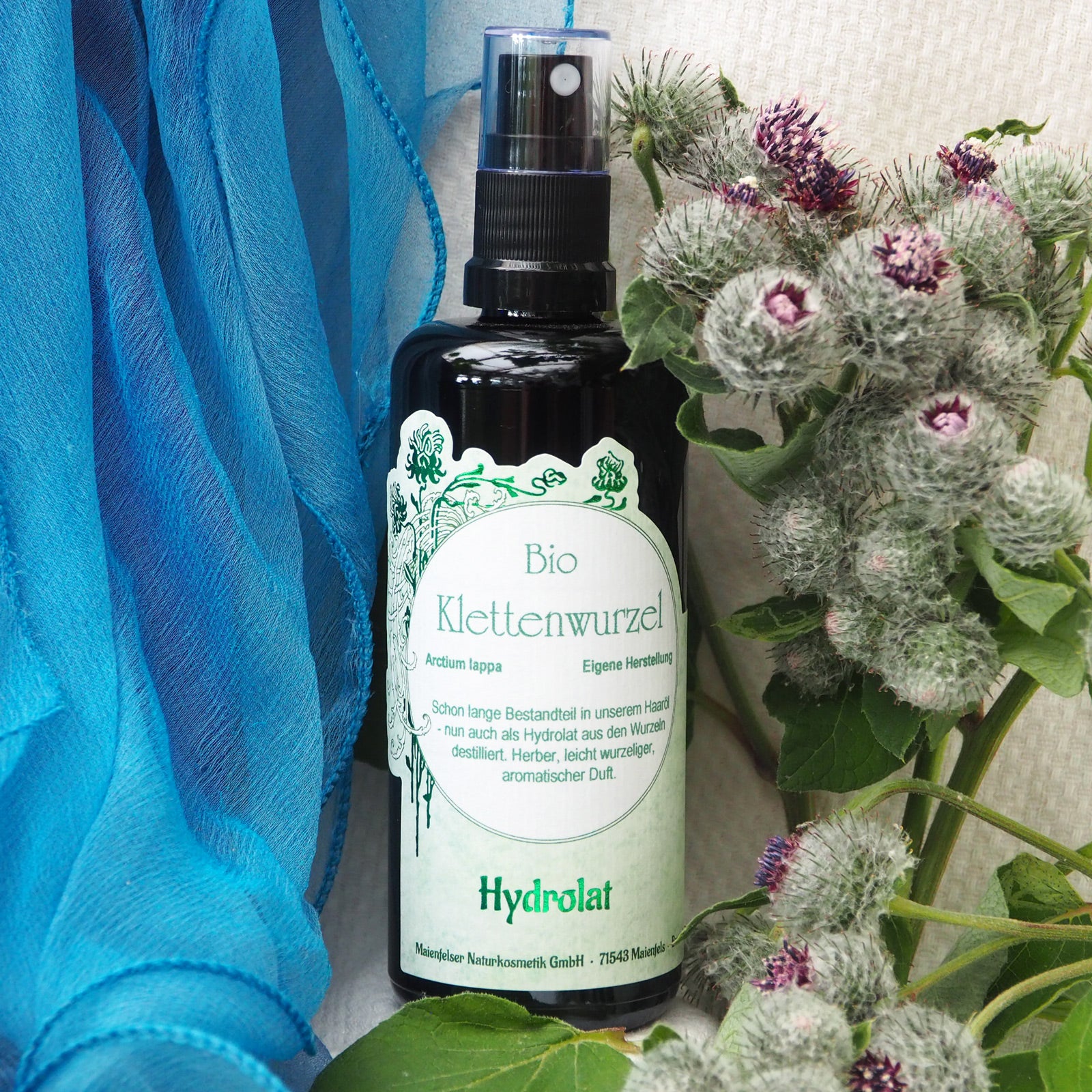 Hydrolat mit Klettenwurzel