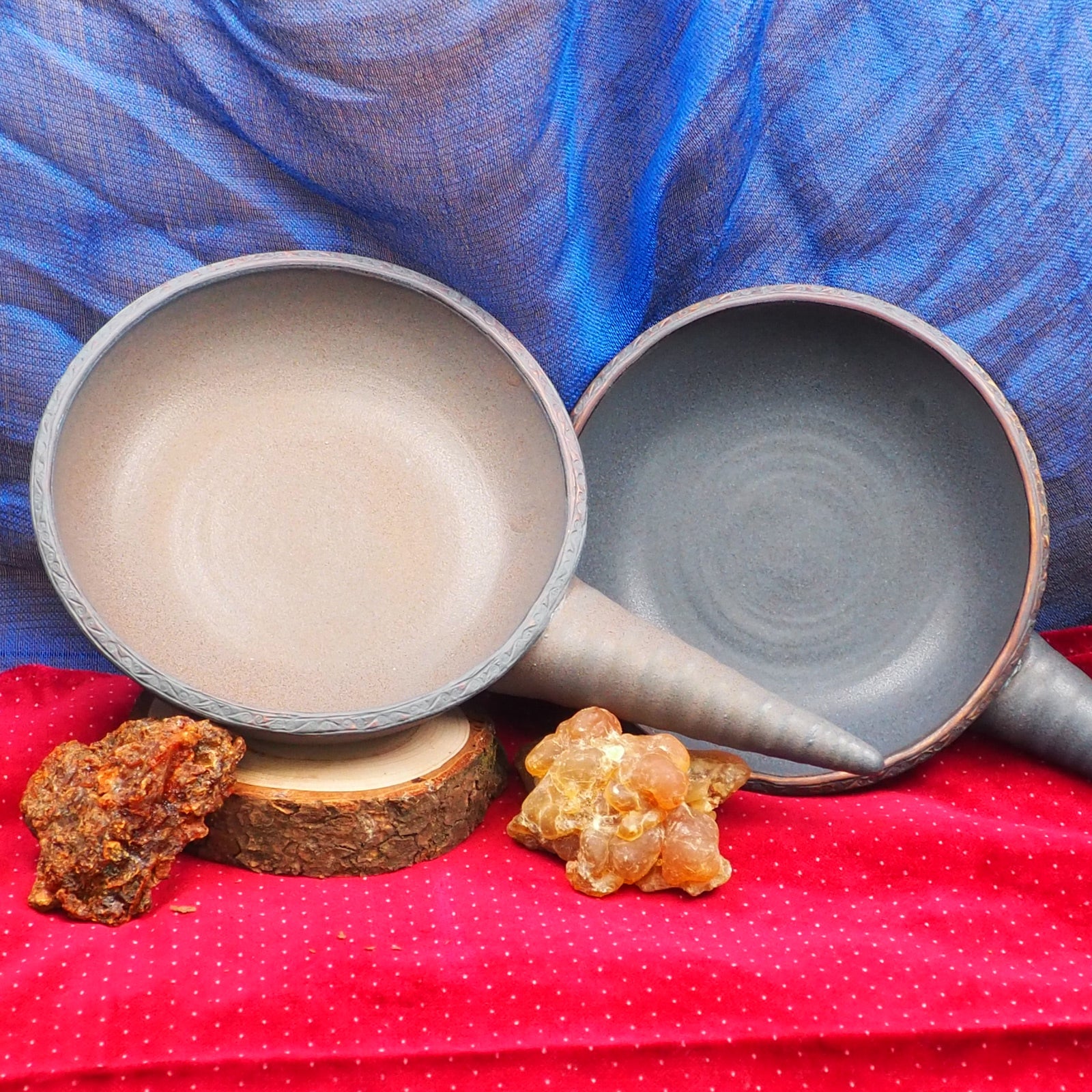 Räucherpfanne Ton (handgefertigt)