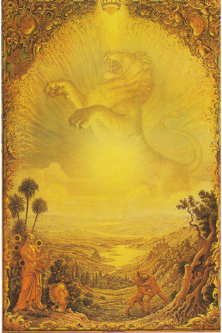 Sternzeichenkarte Löwe